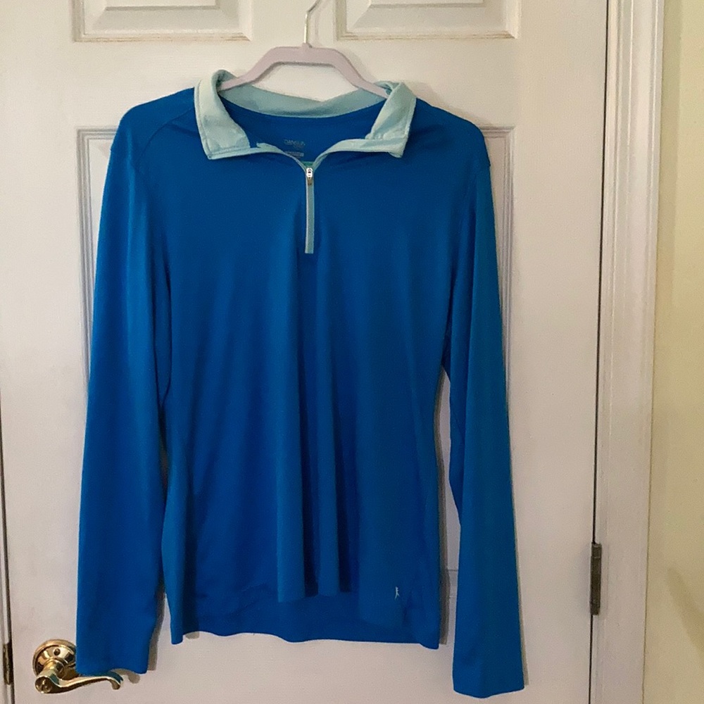 XXL Danskin Now Long Sleeve Partial Zip Top